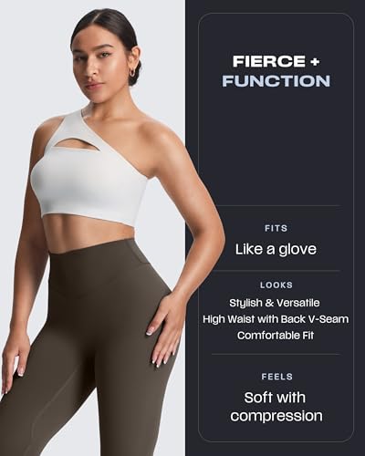 High Waisted Workout Leggings for Women Tummy Control Buttery Soft Yoga Metamorph Deep V Pants 26"