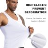 Men's Workout Tank Top 4 Pack Muscle Sleeveless Gym Shirts Activewear Slimming Vest Undershirts