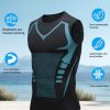 Mens Tank Tops,Sport Running Dry Fit Gym Shirt, Wicking Athletic Mesh Breathable Muscle Tee Workout Sleeveless Shirts