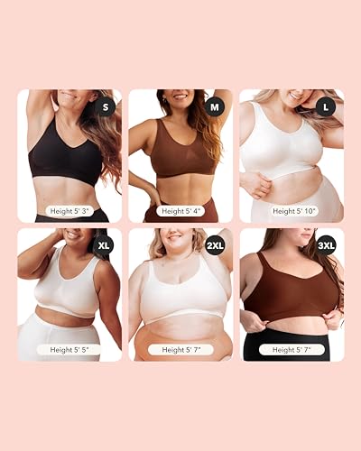 41o5MxApTYL.jpg Bras for Women - Bras for Women no Underwire, Bralettes for Women Plus Size, Wireless Push up Bra
