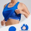 Workout Tank Tops for Women with Build-in Bra Racerback Sleeveless Gym Tennis Pickleball