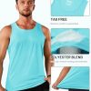Men's Workout Tank Tops Sleeveless UPF 50+ Summer Sun Shirts Quick Dry for Running Swim Gym Beach