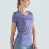 5 Pack: Women's Dry Fit Short Sleeve T Shirts, Athletic Workout Tee Tops for Gym Yoga Running
