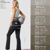 Flare Leggings for Women Yoga Crossover High Waist Pants with Tummy Control Workout Cargo with 5 Pockets Bootcut Leggings