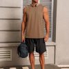 Mens Workout Tank Tops Sleeveless Gym Muscle Athletic T Shirts Casual Summer Beach Tops