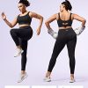 Adjustable High Impact Sports Bras for Women Zip Front Full Coverage and Lift Padded Compression Tops