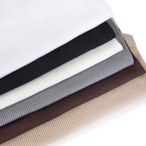 3 Pack Stretch Tank Tops for Women, Ribbed Crew Neck Womens Workout Yoga Tops (Available in Plus)