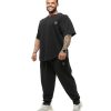 Men's Oversize T-Shirt, Bodybuilding, Lifting Cardio Rag Top Thick Fabric Textured Active T-Shirt