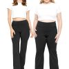 Women Plus Size High Waist Ultra Flex Capri and Full-Length Bootcut Yoga Pants | Comfy Leggings | XL-7X