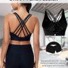 High Impact Sports Bra for Women High Support Molded Cups Strappy Women’s Sports Bra for Workout,Training and Running