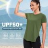 4-Pack Workout Tops for Women UPF 50+ Yoga Shirts Short Sleeve Athletic T-Shirts Quick Dry Running Gym Tee