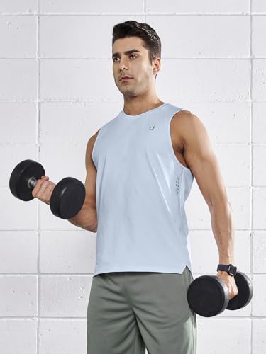 Mens Tank Top Workout Running Shirts Sleeveless Quick Dry Muscle Shirts Athletic Gym Vest