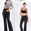 Yoga Pants Women Wide Leg High Waist Bootcut Workout Flare Leggings Tummy Control Work Dress Pants Women 4 Pockets