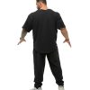 Men's Oversize T-Shirt, Bodybuilding, Lifting Cardio Rag Top Thick Fabric Textured Active T-Shirt
