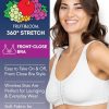 Women's 2-Pack Front Closure Cotton Bra