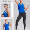 Workout Tank Tops for Women with Build-in Bra Racerback Sleeveless Gym Tennis Pickleball