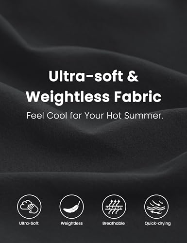 Lightweight Wide Leg Cropped Pants for Women 25" High Waisted Loose Casual Lounge Travel Work Sweatpants Summer