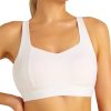 Sports Bras for Women, Medium Support Molded Cup Sports Bras with Sewn in Pads Strappy Workout Yoga Bra