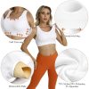 Racerback Sports Bras for Women – Padded Seamless Strappy Workout Tops for Yoga Gym Runing Fitness Sports Bras