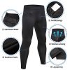 Men's Compression Pants Workout Athletic Leggings Running Gym Tights with Pockets