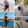 515-rwbcSfL.jpg High Waisted Capri Leggings for Women - Soft Slim Yoga Pants for Running Cycling Workout
