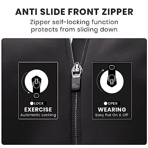 Womens Zip Front High Impact Sports Bra - Molded Cup Adjustable Convertible Straps Wireless Workout Yoga Crop Top