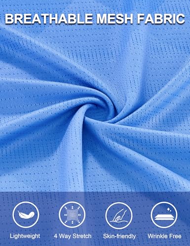 Men's Athletic T-Shirt Performance Gym Shirt Quick Dry Moisture Wicking Running Workout Short Sleeve Tops