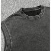 Vintage T Shirts for Men Graphic Y2K Gym Shirts Letter Sleeveless Loose Washed Tank Tops