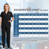 Scrubs for Women Set,V-Neck Stretch Scrubs Top & Jogger Pants Set,Medical Workwear for Nurses Women and Man