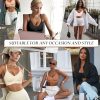 Womens Wireless Seamless Pullover Bra with Soft Support Vest No Underwire Criss Cross Back T Shirt Bra