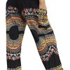Smocked Waist Harem Baggy Pants, Women, Rayon Elephant Boho Yoga