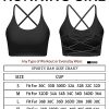 Sports Bras for Women,Sexy Crisscross Back Seamless Padded Sports Bra Medium Support with Removable Pads