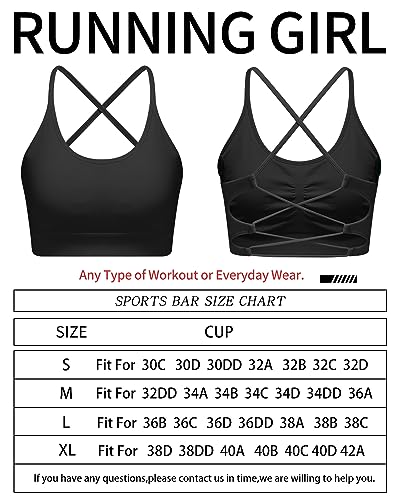 Sports Bras for Women,Sexy Crisscross Back Seamless Padded Sports Bra Medium Support with Removable Pads