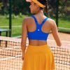 Sports Bra for Women,Adjustable Straps Molded Cup High Impact Sports Bra with Sewn in Pads