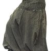 Unisex Stonewashed Plain Hippy Harem Trouser