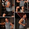 Men's Tank Top Sleeveless Muscle Shirts Quick Dry Workout Gym Cut Off Shirt Lightweight Summer Bodybuilding Tee