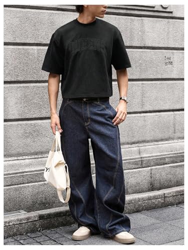 Men's Cropped T Shirt Crop Top Graphic Short Sleeve Oversized Gym Boxy Tees Workout Shirts