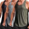 Men's Workout Running Tank Top Sleeveless Gym Athletic Shirts