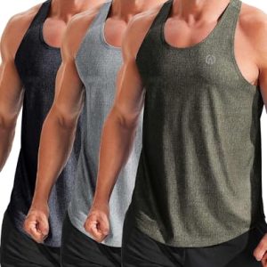 Men's Workout Running Tank Top Sleeveless Gym Athletic Shirts
