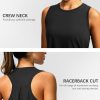 Women's Workout Tops Racerback Athletic Tank Tops Sleeveless Loose Fit Yoga Running Gym Shirts for Women