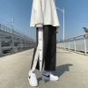 Basketball Tear Away Pants for Men High Split Snap Button Post Surgery Casual Wide Leg Sweatpants with Pockets